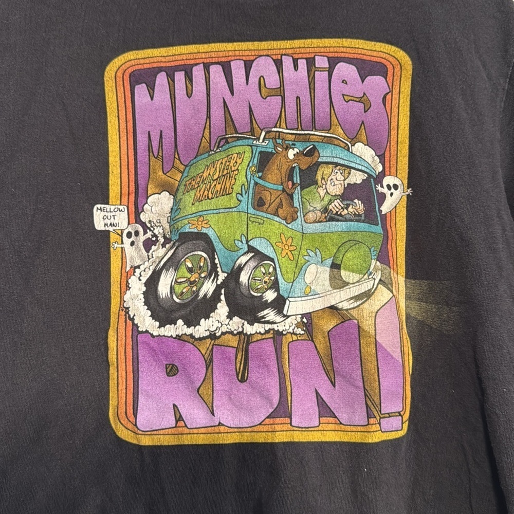 Scooby-Doo! Black Graphic T-Shirt Size Medium - Picture 2 of 5